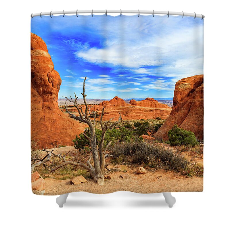 Arches National Park Shower Curtain featuring the photograph Arches National Park #7 by Raul Rodriguez