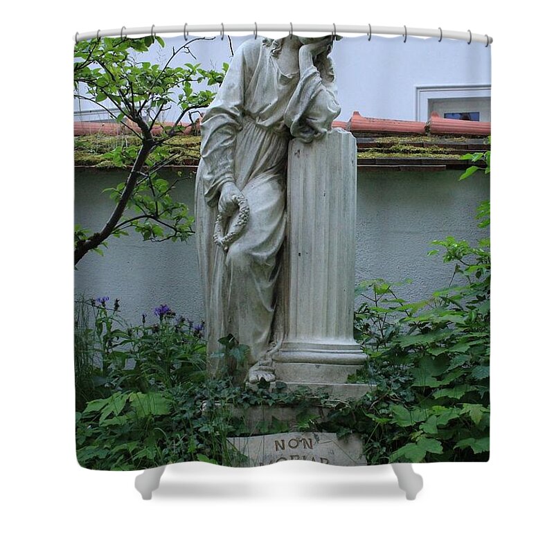 Cemetery Shower Curtain featuring the photograph Cemetery #7 by Jackie Russo