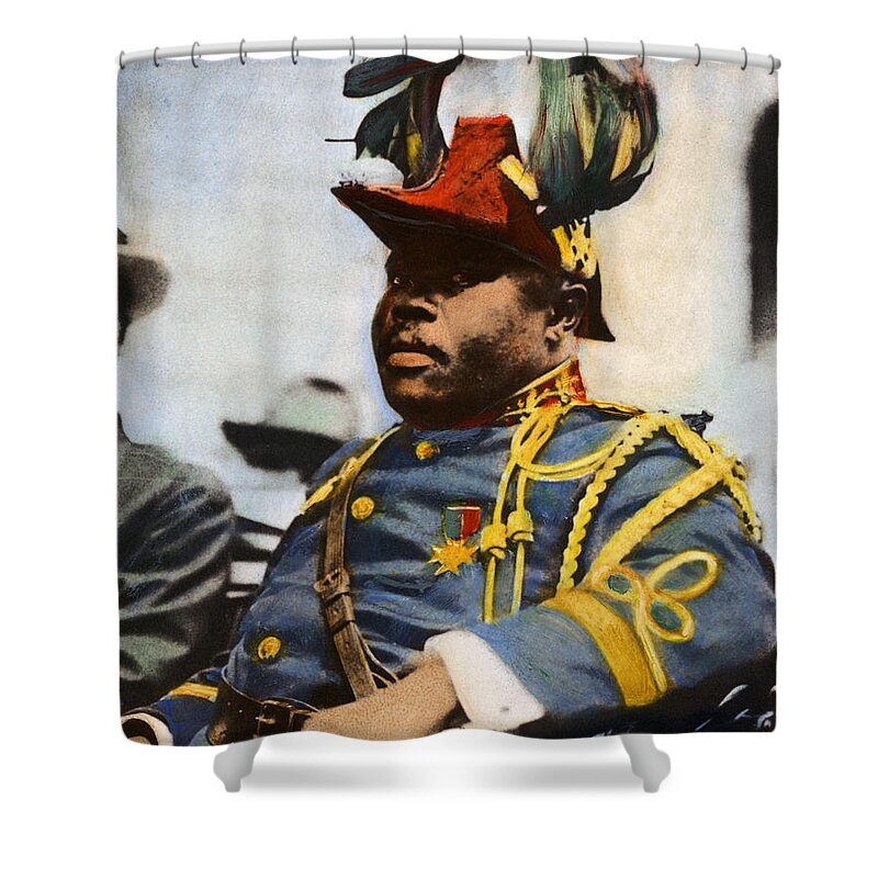 1922 Shower Curtain featuring the painting Marcus Garvey #3 by Granger