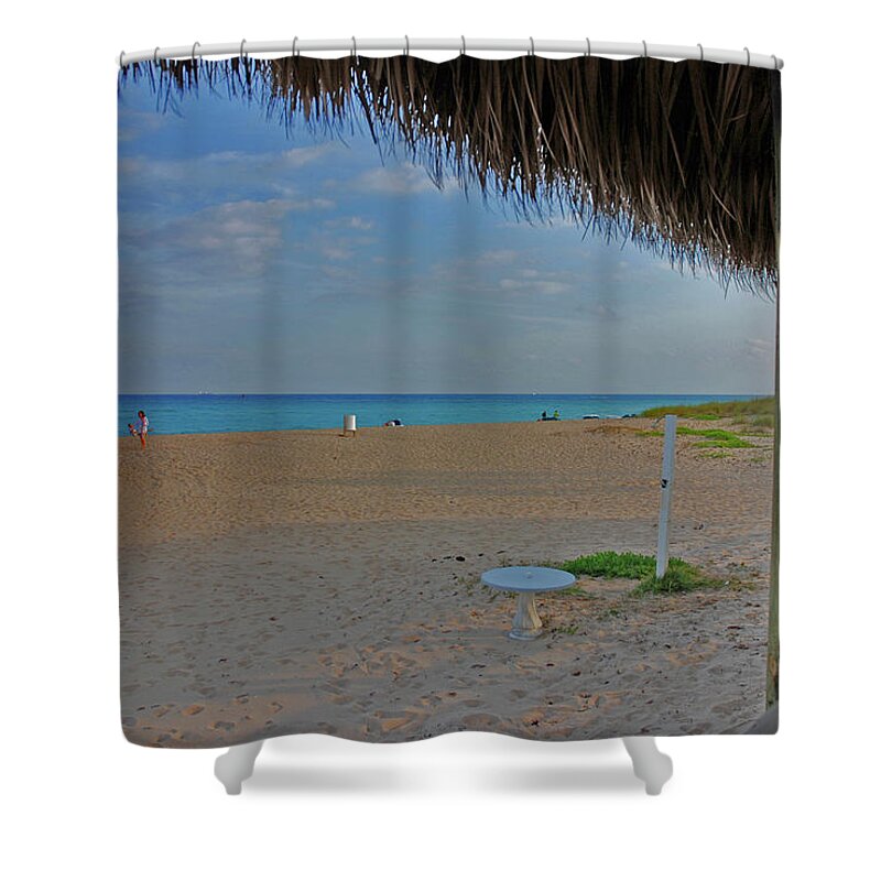 Surf Shower Curtain featuring the photograph 7- Southern Beach by Joseph Keane