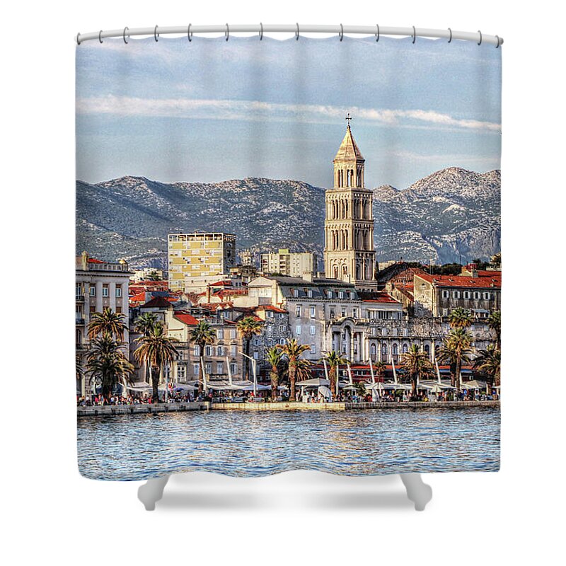 Split Croatia Shower Curtain featuring the photograph Split Croatia #7 by Paul James Bannerman