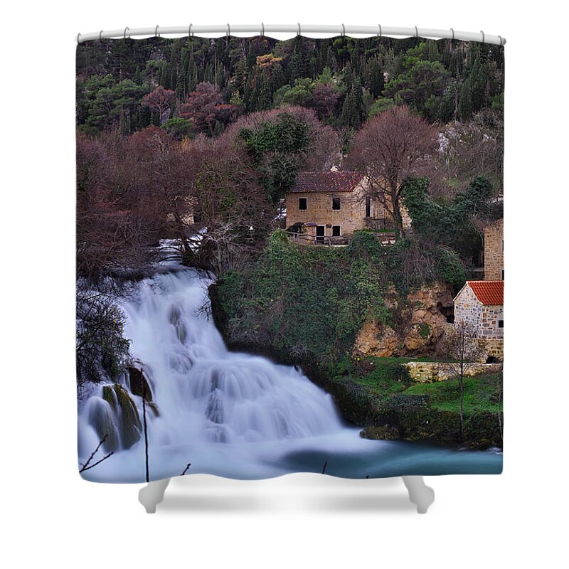 Phenomenon Shower Curtain featuring the photograph Waterfall #7 by Ivan Slosar