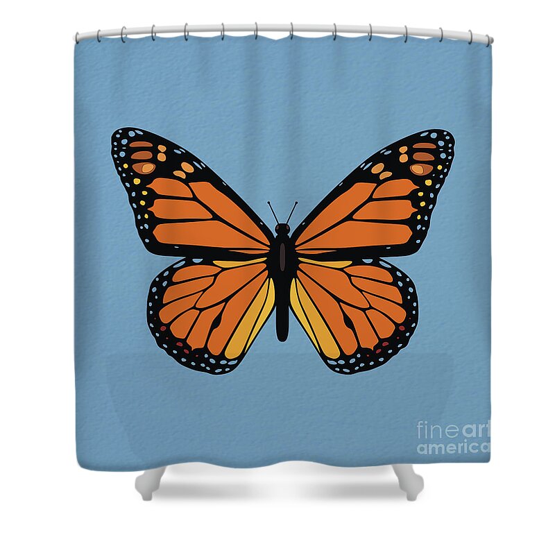 Monarch Butterfly Shower Curtain featuring the photograph 74- Monarch Butterfly by Joseph Keane