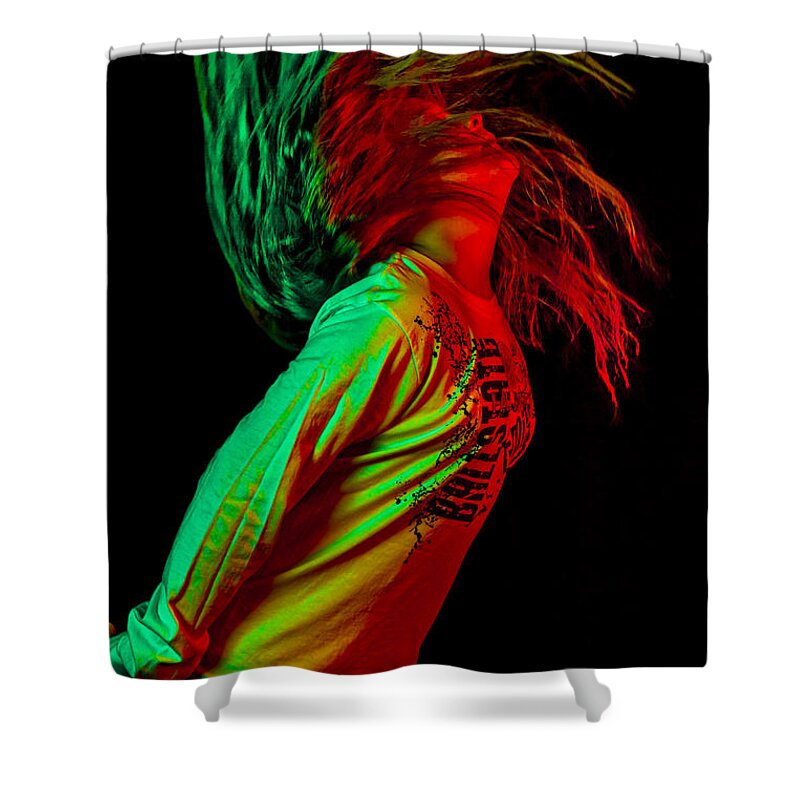 Acrobat Shower Curtain featuring the photograph Dancer by Peter Lakomy