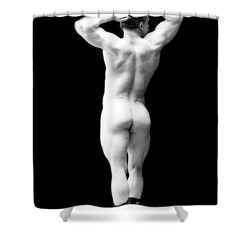 Erotica Shower Curtain featuring the photograph Eugen Sandow, Father Of Modern #8 by Science Source