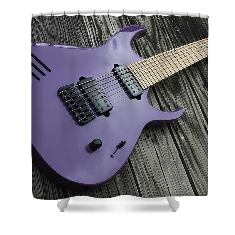 Guitar Shower Curtain featuring the photograph Guitar #8 by Jackie Russo