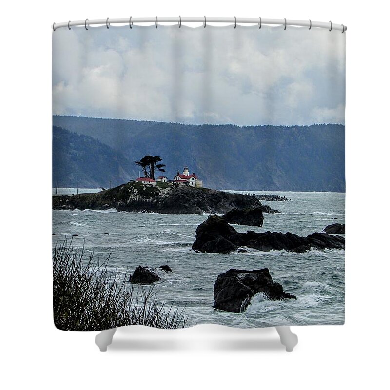 Sierra Shower Curtain featuring the photograph Winter White #1 by Marilyn Diaz