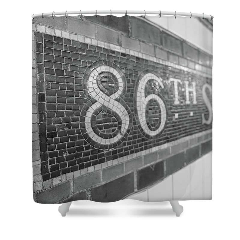 86th Street Shower Curtain featuring the photograph 86th Street Subway by John McGraw