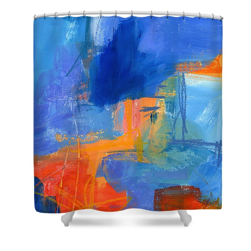 Painting Shower Curtain featuring the painting 89/100 by Jane Davies