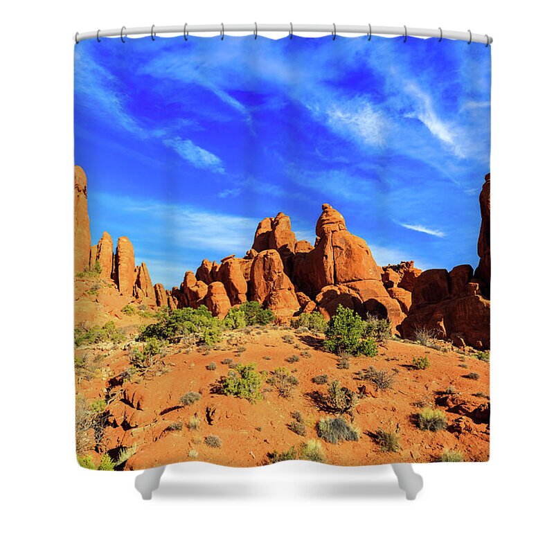 Arches National Park Shower Curtain featuring the photograph Arches National Park by Raul Rodriguez