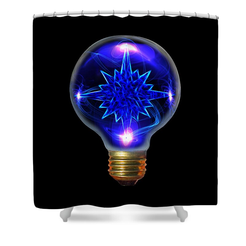 Light Bulb Shower Curtain featuring the photograph A Bright Idea by Shane Bechler