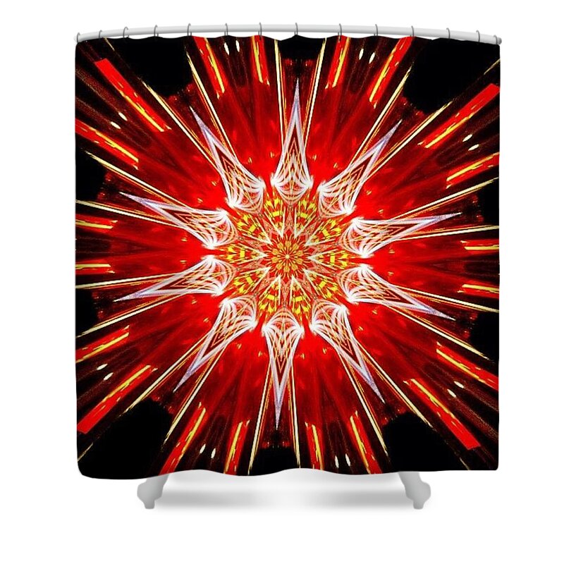 Fractals Shower Curtain featuring the photograph A Brilliant Day to Everyone by Nick Heap