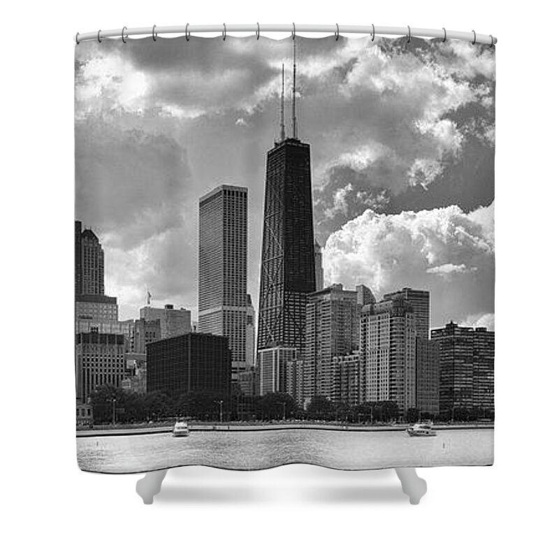 Chicago Shower Curtain featuring the photograph A Chicago Skyline by John Roach