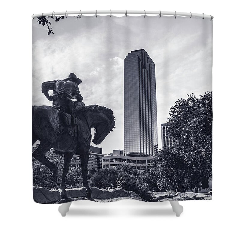 Dallas Shower Curtain featuring the photograph A Dallas Cowboy by Kevin Deal