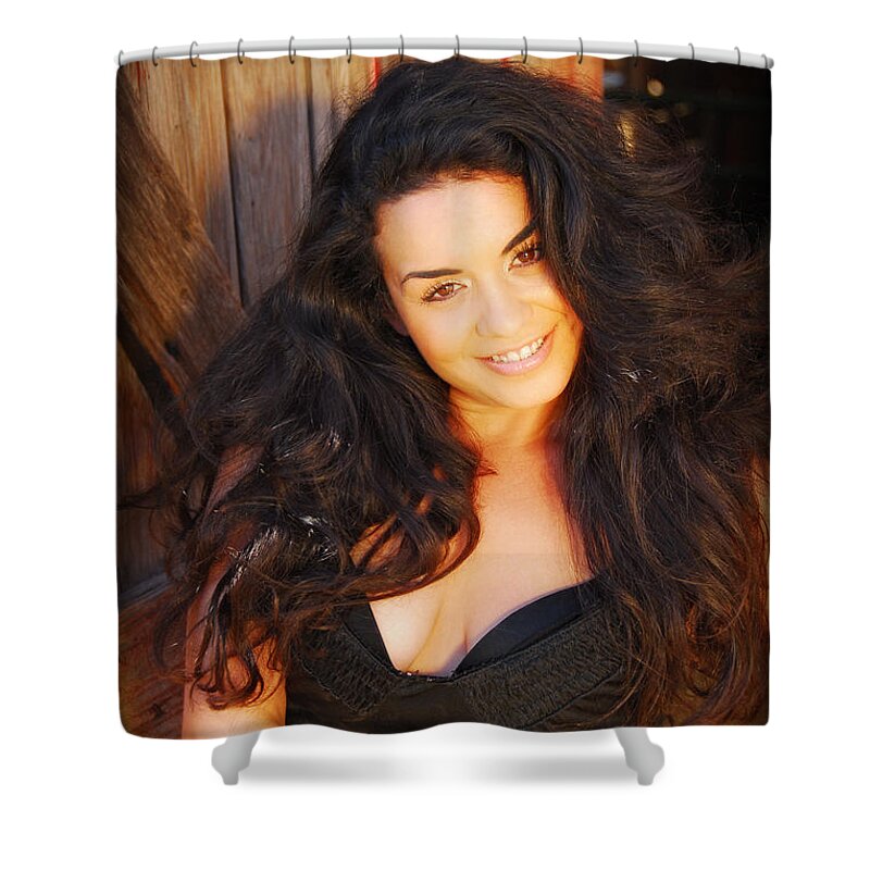 Glamour Photographs Shower Curtain featuring the photograph A day at the Ranch by Robert WK Clark