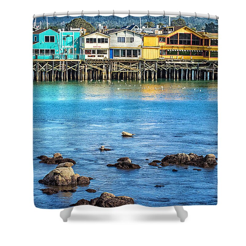 Monterey Shower Curtain featuring the photograph A Day in the Bay by Lynn Bauer