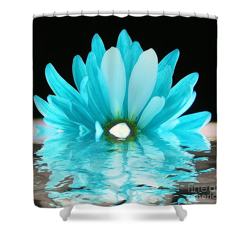 Flower Shower Curtain featuring the photograph A Float by Julie Lueders 