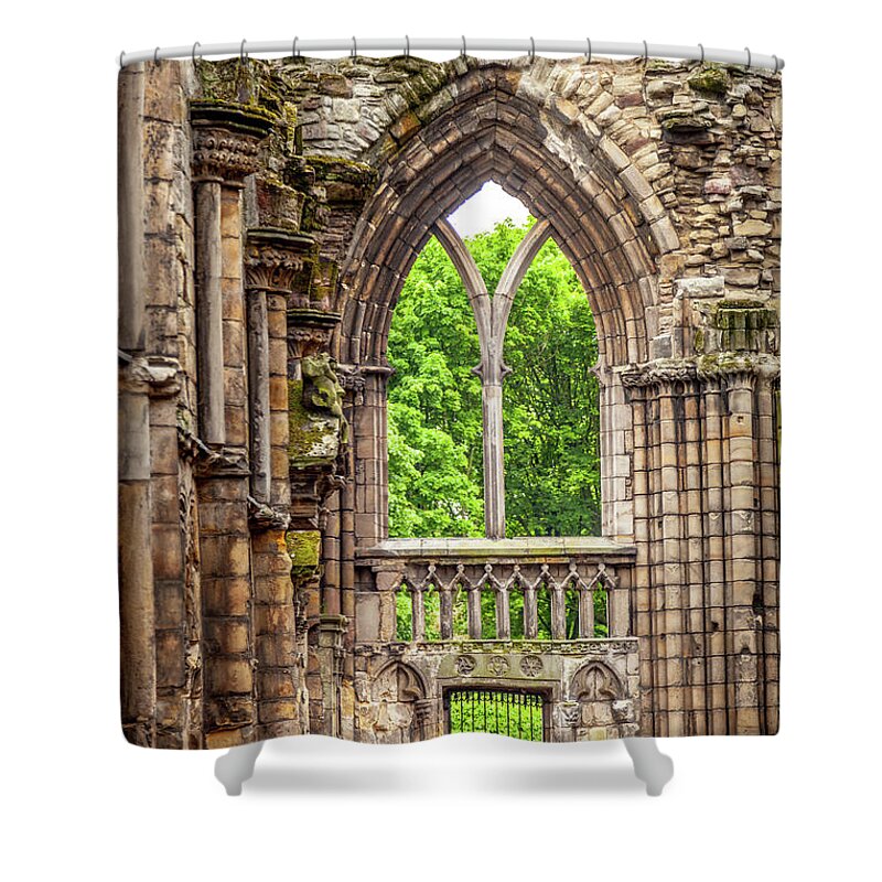 Scotland Shower Curtain featuring the photograph A Holyrood Window by W Chris Fooshee