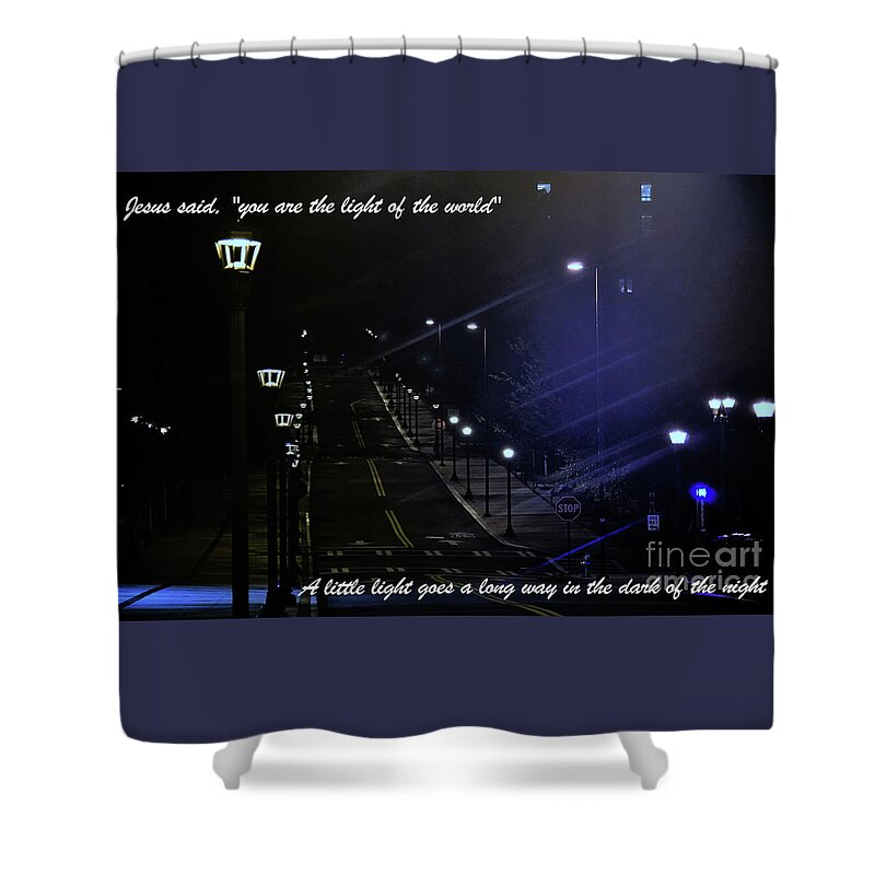 Atlanta Shower Curtain featuring the photograph A Little Light by Merle Grenz