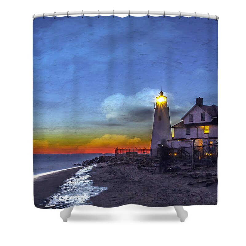 Texture Shower Curtain featuring the photograph A Little Oil On Plaster by Edward Kreis