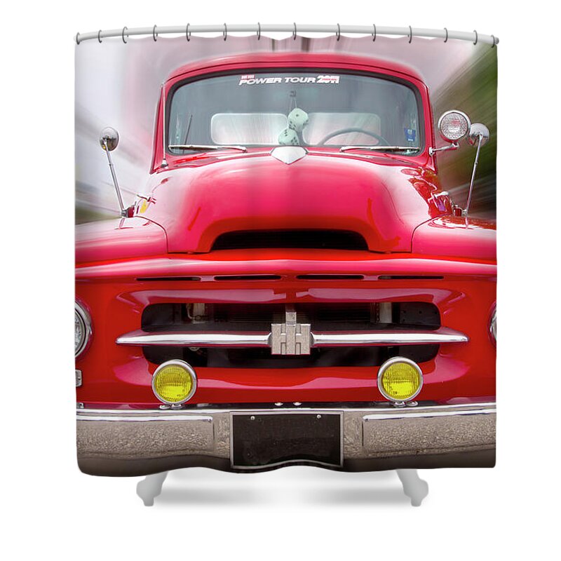 Photography Shower Curtain featuring the photograph A Nice Red Truck by Frederic A Reinecke