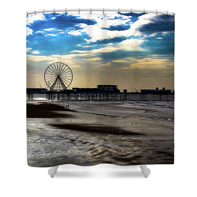 Tim Shower Curtain featuring the photograph A Peaceful Day by Tim Dussault