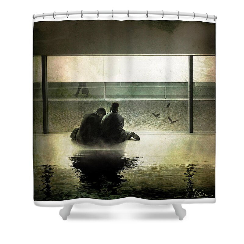 Water Shower Curtain featuring the photograph A Private Moment by Peggy Dietz