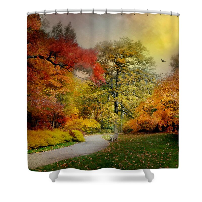 A Quiet Peace Shower Curtain featuring the photograph A Quiet Peace by Diana Angstadt