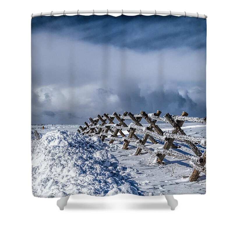 Landscape Shower Curtain featuring the photograph A Road Less Traveled by Alana Thrower