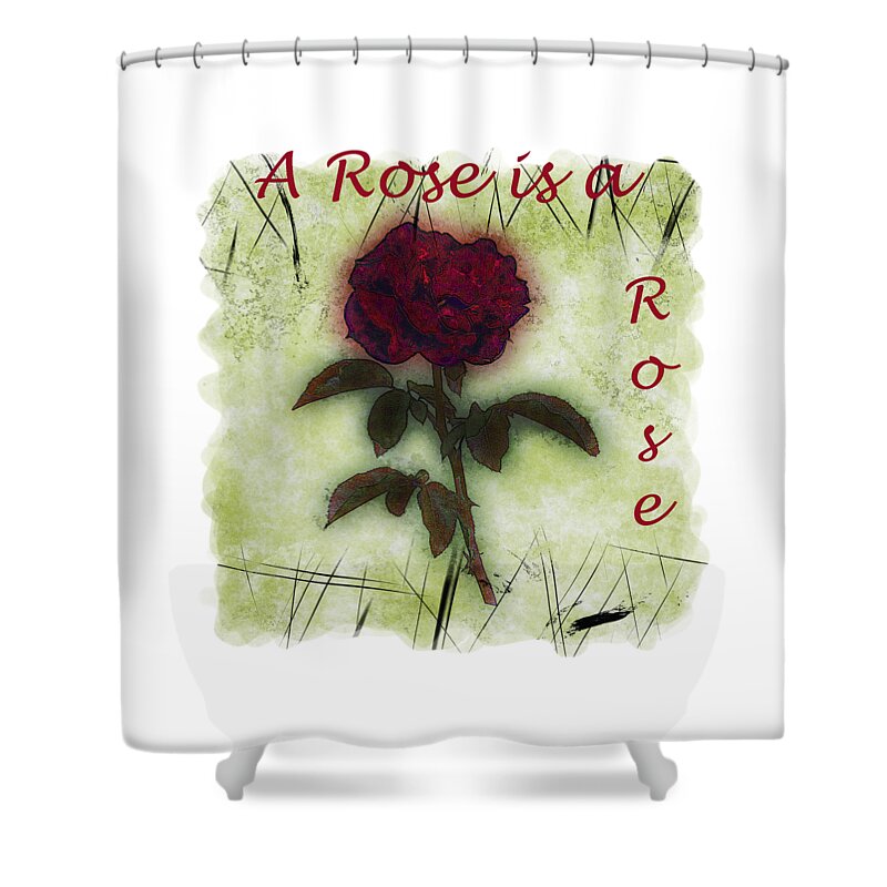 Flower Shower Curtain featuring the photograph A Rose by John M Bailey