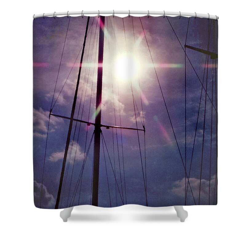 Sailboat Shower Curtain featuring the photograph A Sailor's Vision by Steve Karol