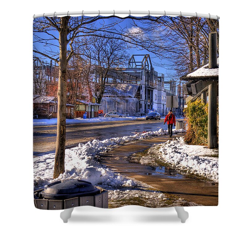 Scenic Shower Curtain featuring the photograph A Sandpoint Winter by Lee Santa