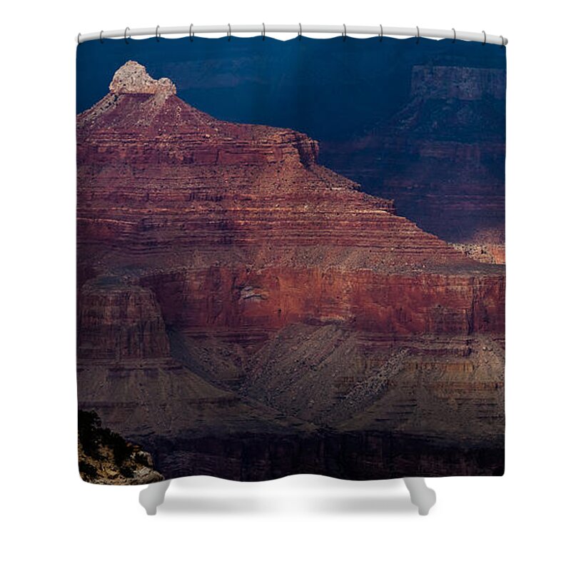 Arizona Shower Curtain featuring the photograph A Small Peak by Ed Gleichman