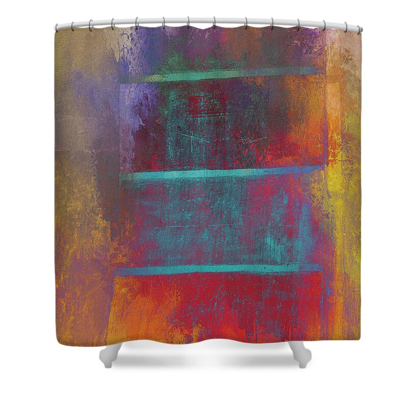 Abstract Shower Curtain featuring the photograph A Splash of Color by Teresa Wilson