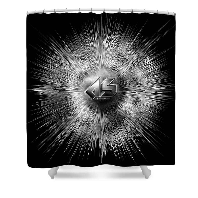 A-synchronous Shower Curtain featuring the digital art A-Synchronous Ethereal Flare by Rolando Burbon