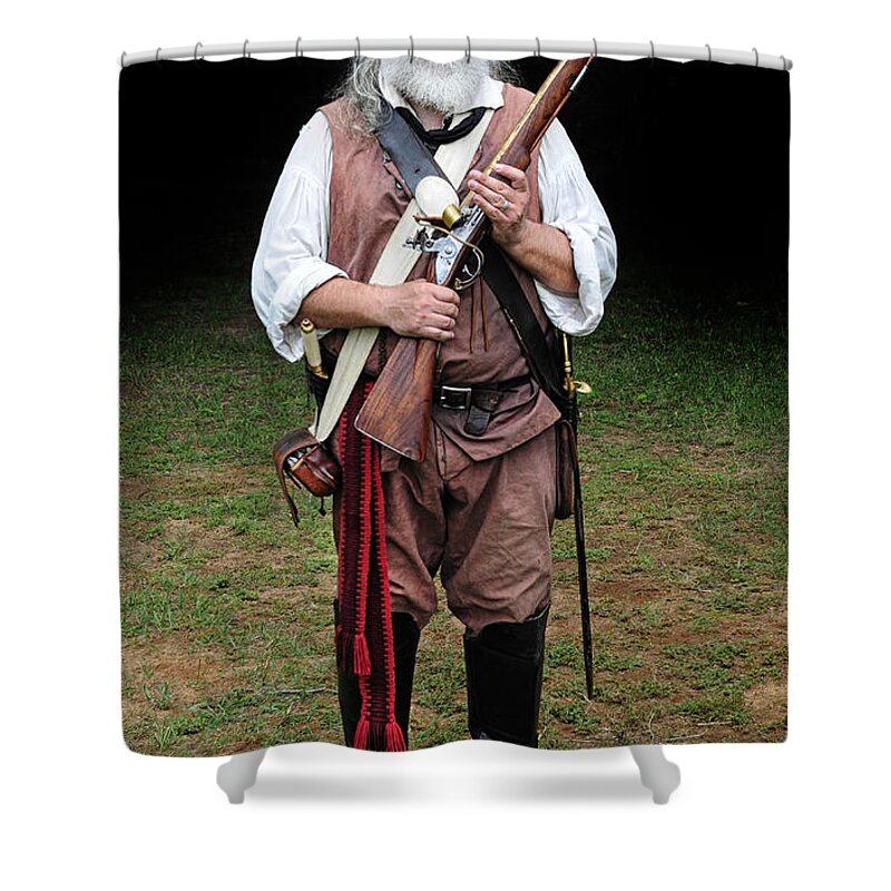 Tory Shower Curtain featuring the photograph A Tory in the American Revolution by Dave Mills