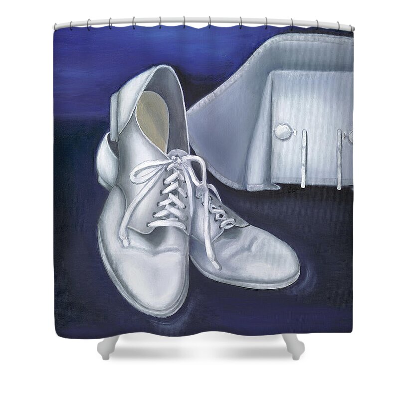 Nurse Shower Curtain featuring the painting A Tradition of White by Marlyn Boyd