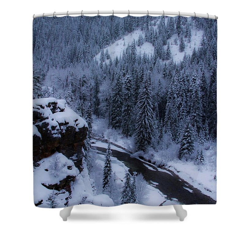 Snow Shower Curtain featuring the photograph A Winter's Dream by Joseph Noonan