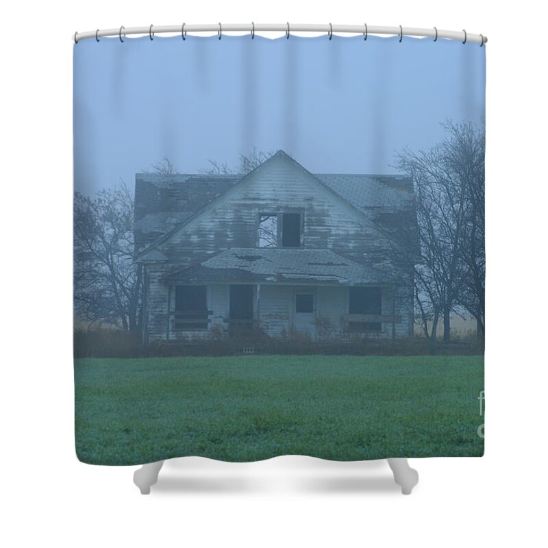 Abandoned Shower Curtain featuring the photograph Abandoned In Oklahoma by Tony Baca