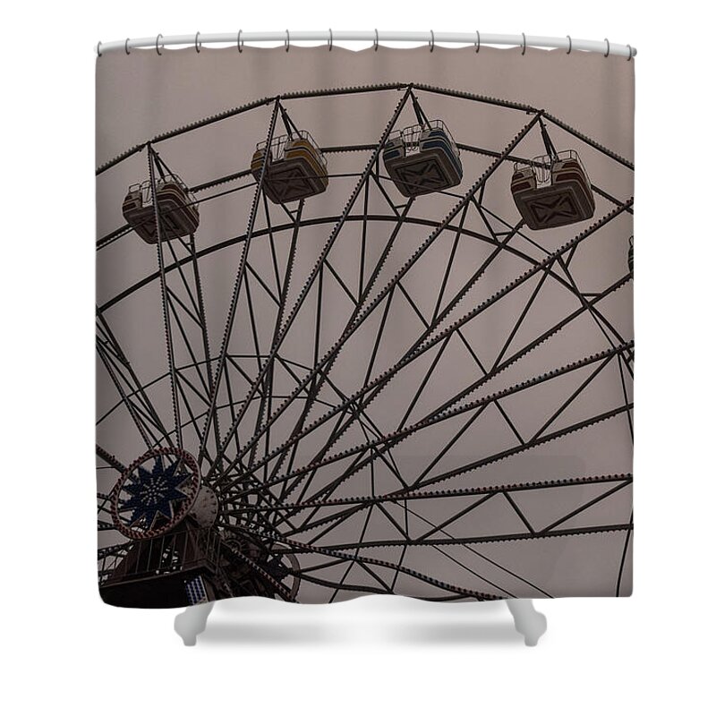 Carnival Shower Curtain featuring the photograph Abandoned Joy by Nicole Lloyd