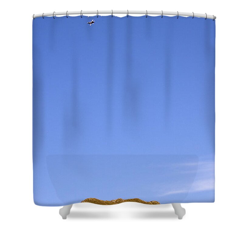 Patrouille Suisse Shower Curtain featuring the photograph Above the Alps by Ang El