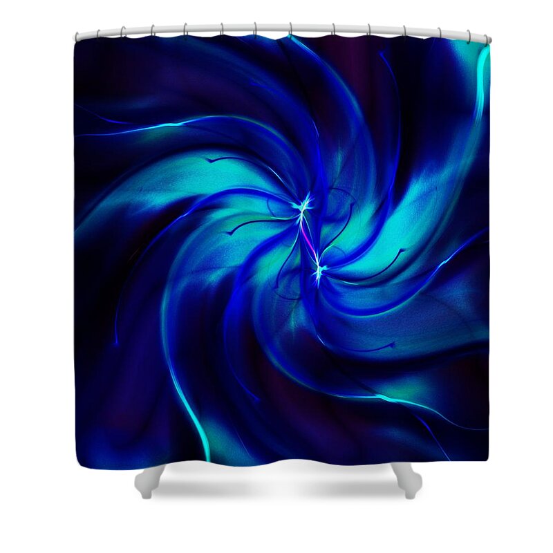 Abstract Shower Curtain featuring the digital art Abstract 070810 by David Lane