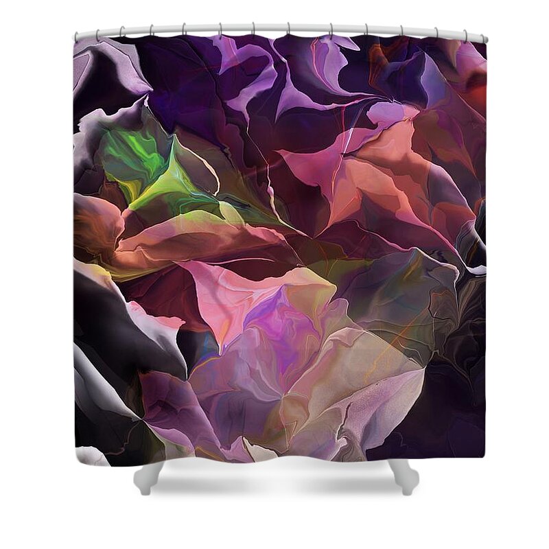 Fine Art Shower Curtain featuring the digital art Abstract 112415 by David Lane