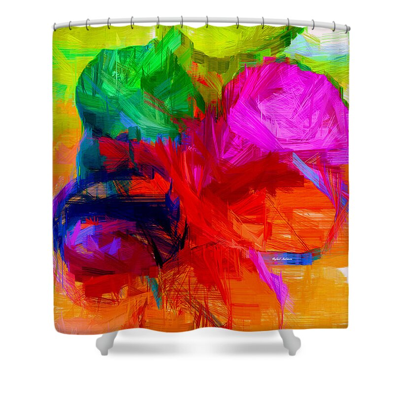  Shower Curtain featuring the digital art Abstract 23 by Rafael Salazar