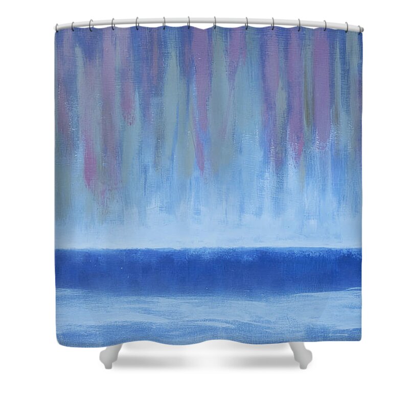 Abstract Shower Curtain featuring the photograph Abstract #3 Ocean Night Fall by Rich Franco