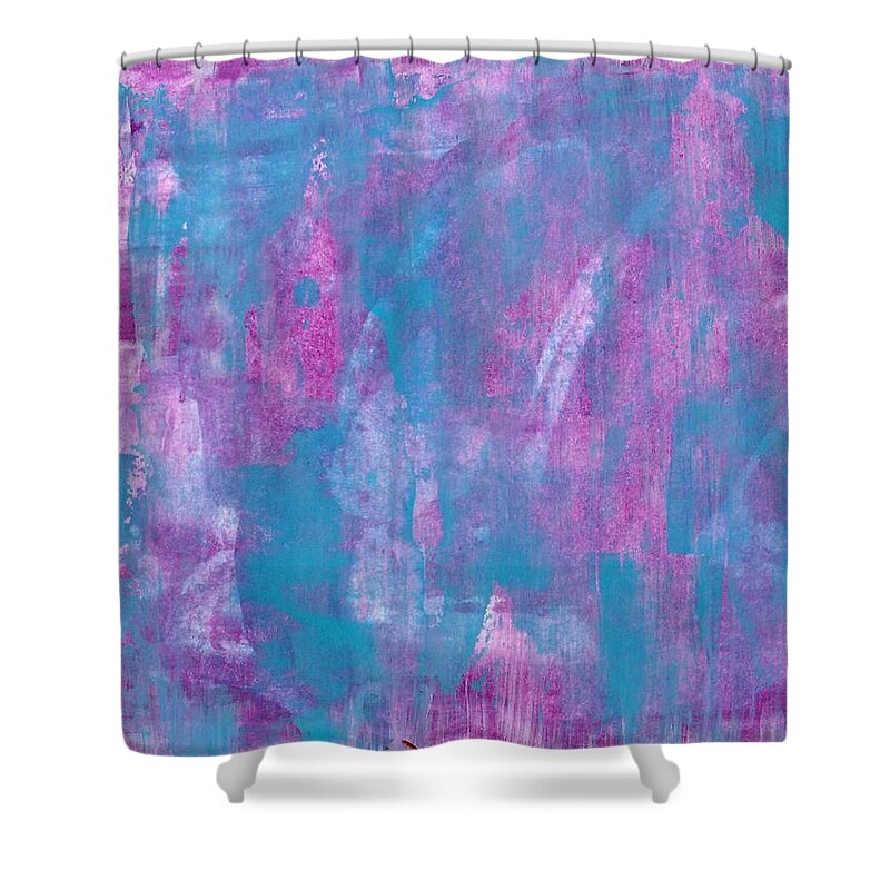 Art Shower Curtain featuring the painting Full of energy by Monica Martin
