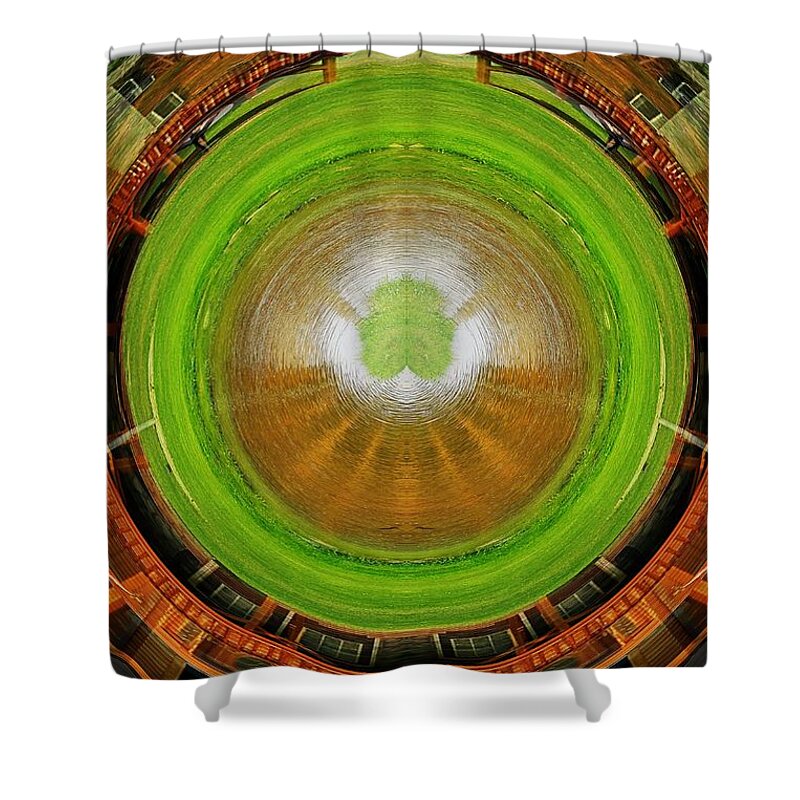 Buildings Shower Curtain featuring the photograph Abstract house by Karl Rose