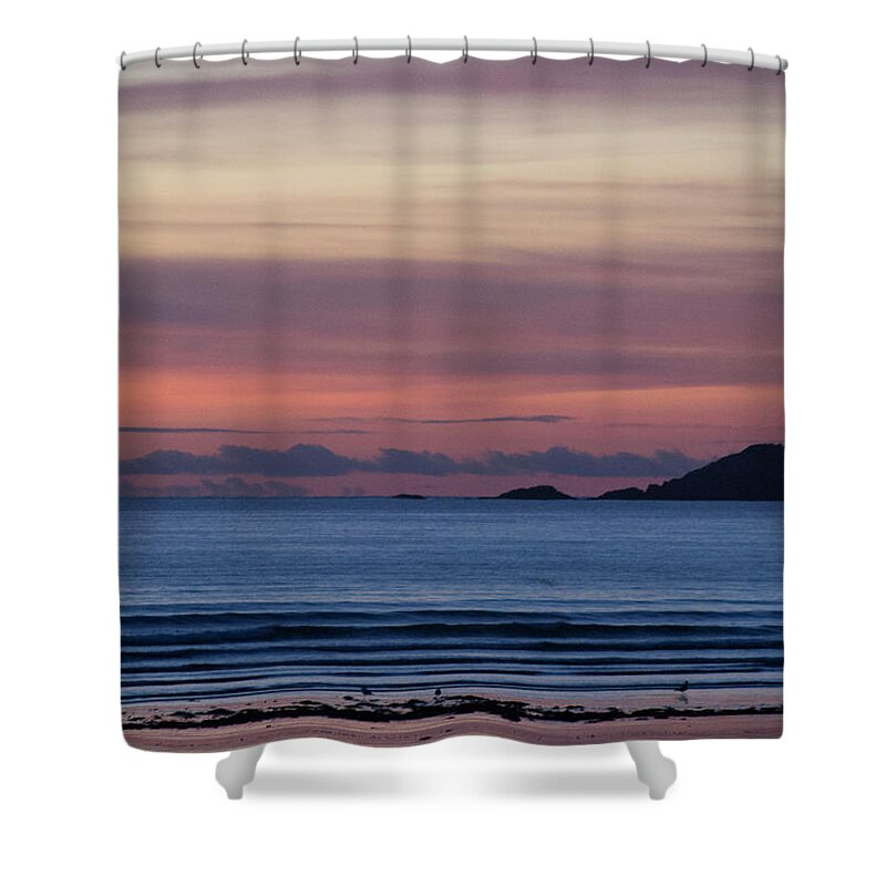 Sunrise Shower Curtain featuring the photograph Abstract Layers in Pastel by Ellen Koplow