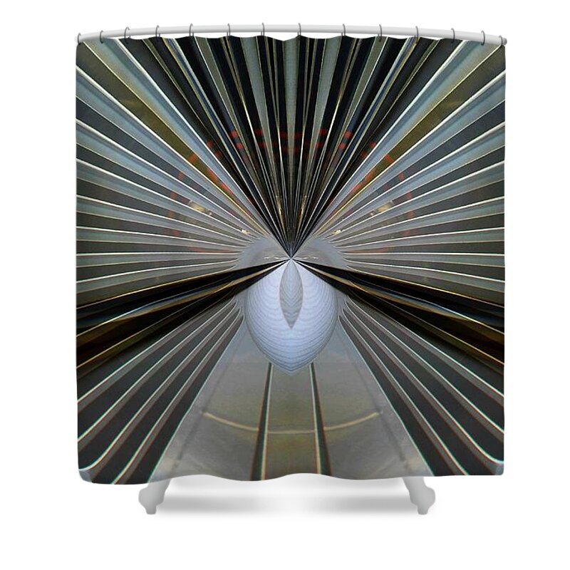 Cars Shower Curtain featuring the photograph Abstract old car vent by Karl Rose