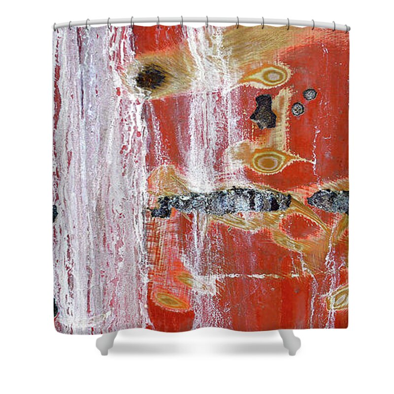 Mug Shower Curtain featuring the digital art Abstract Painting Mug by Edward Fielding